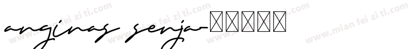 anginas senja字体转换
